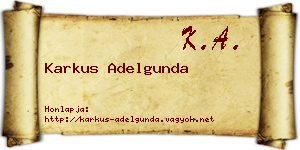 Karkus Adelgunda névjegykártya